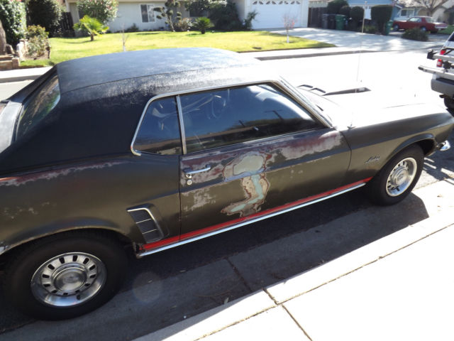 1969 jade black Ford Mustang