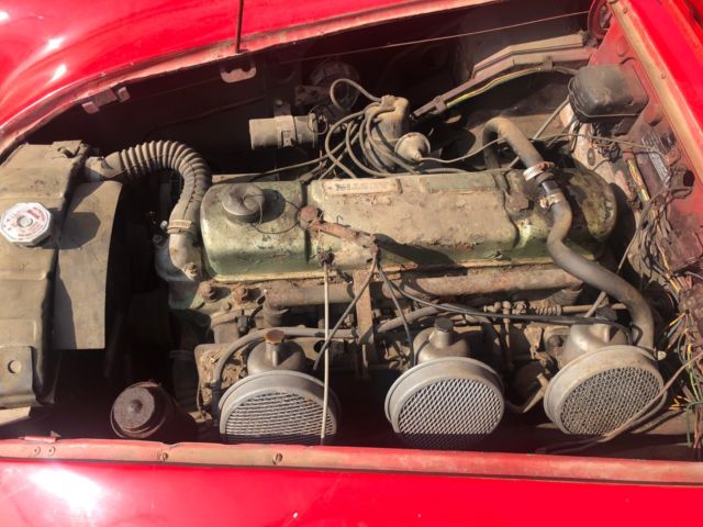 1962 Red Austin-Healey 3000 Tri-Carb Convertible
