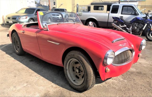 1962 Red Austin-Healey 3000 Tri-Carb Convertible