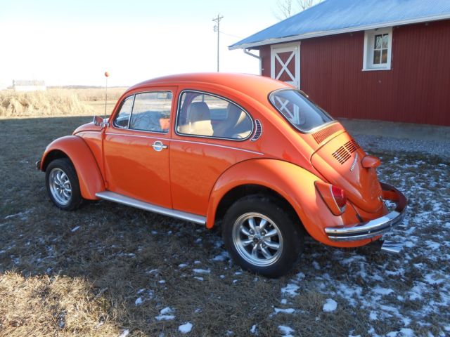 1976 Orange Volkswagen Beetle - Classic Coupe