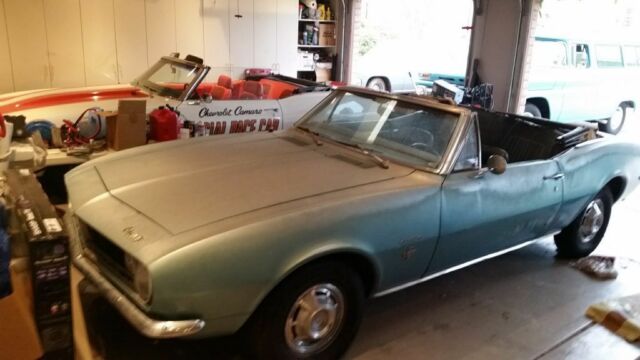 1967 Teal Chevrolet Camaro Convertible