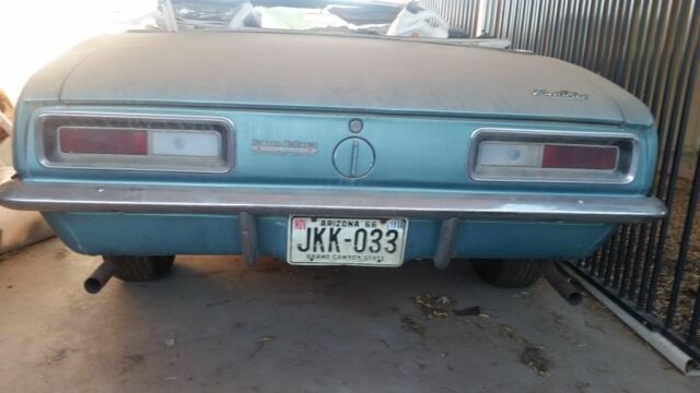 1967 Teal Chevrolet Camaro Convertible