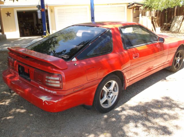 1991 Red Toyota Supra Hatchback