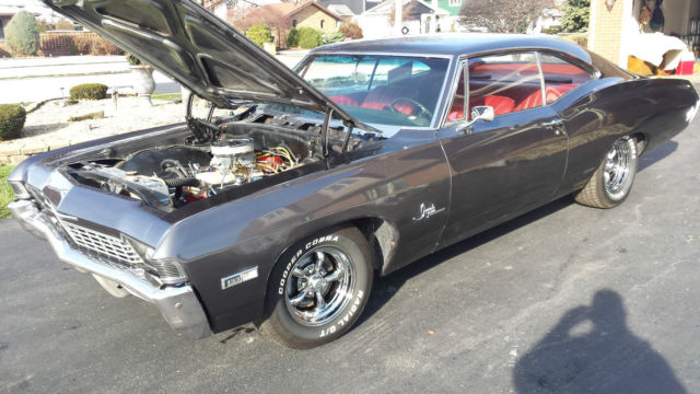1968 Gray Chevrolet Impala Coupe