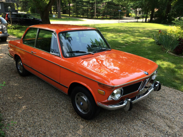 1972 Inca Red BMW 2002 2 door