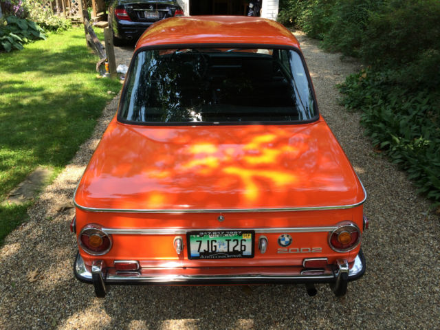 1972 Inca Red BMW 2002 2 door