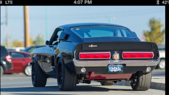 1967 Black Metallic Pearl Ford Mustang Fastback