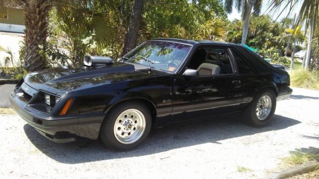 1985 Black Ford Mustang T Top