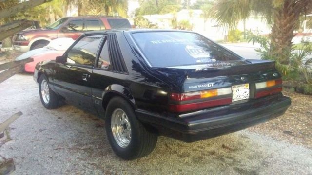 1985 Black Ford Mustang T Top