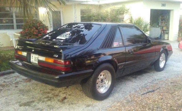 1985 Black Ford Mustang T Top