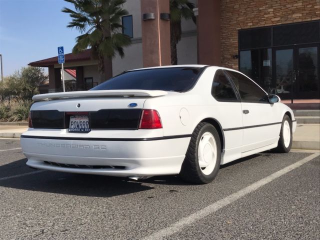 1991 White Ford Thunderbird Coupe