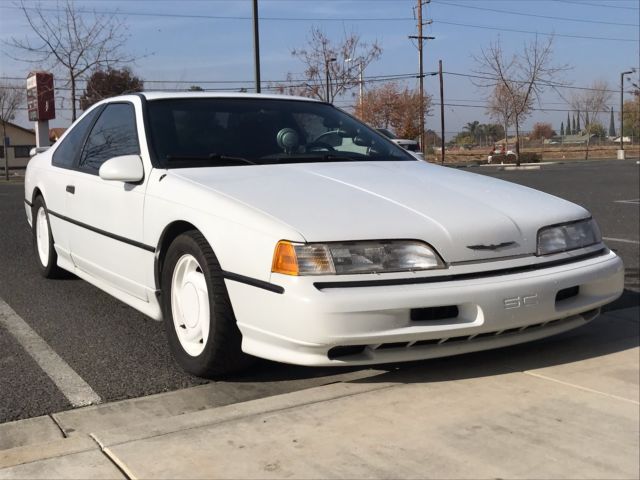1991 White Ford Thunderbird Coupe