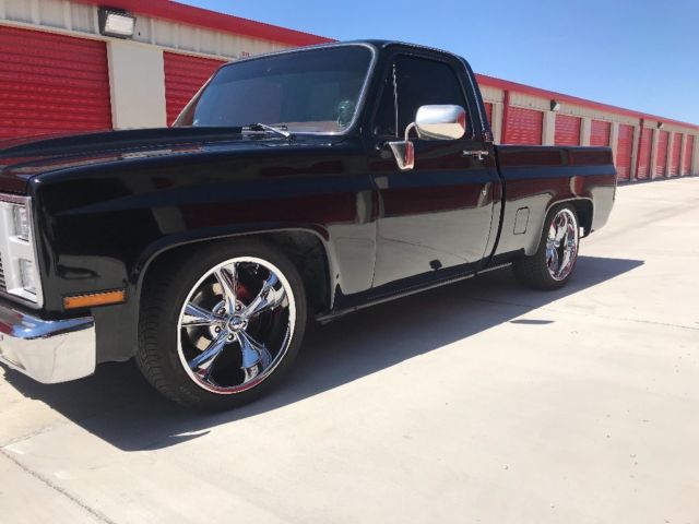 1982 Black Chevrolet C-10