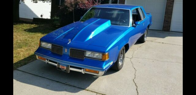 1987 Blue Oldsmobile Cutlass Coupe