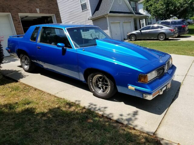 1987 Blue Oldsmobile Cutlass Coupe