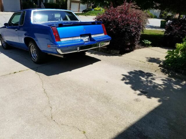 1987 Blue Oldsmobile Cutlass Coupe