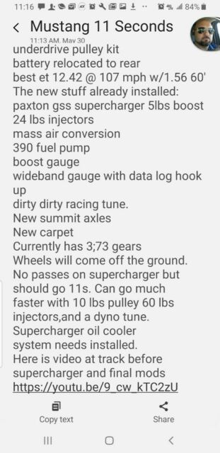 1988 Black Ford Mustang