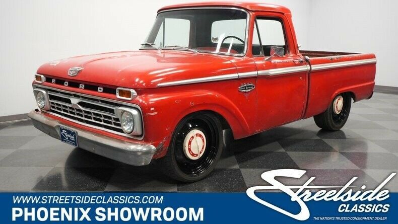 1966 Red Ford F-100 Pickup Truck
