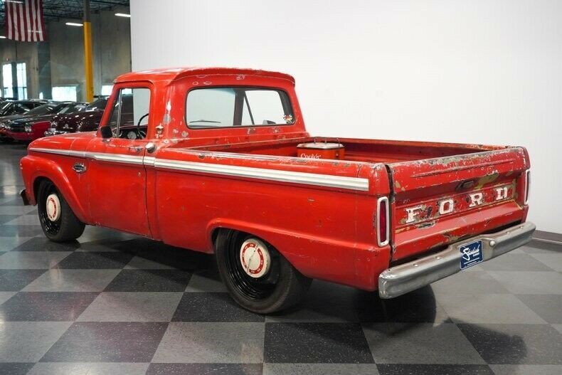 1966 Red Ford F-100 Pickup Truck