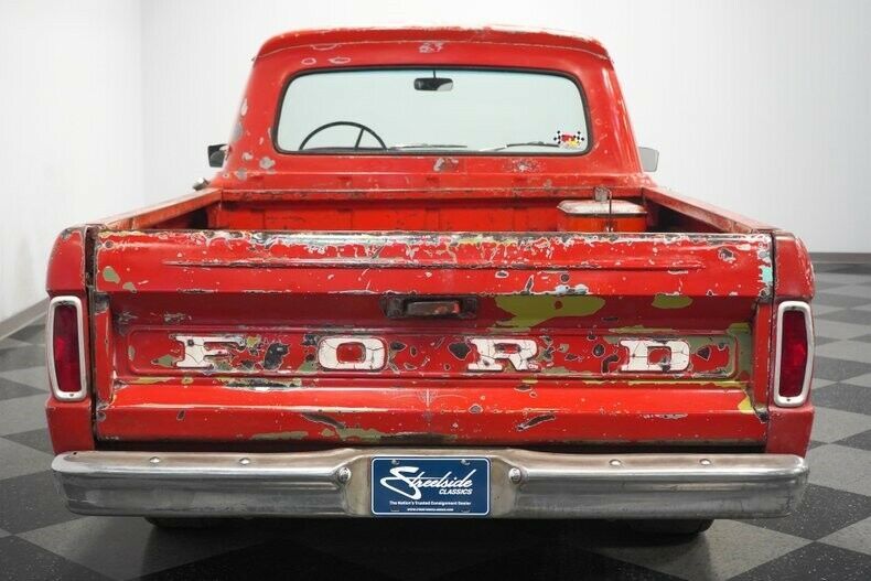 1966 Red Ford F-100 Pickup Truck