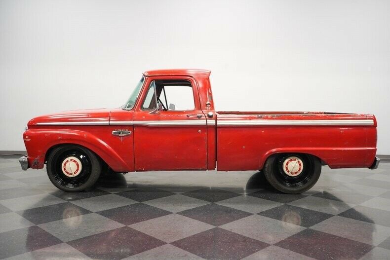 1966 Red Ford F-100 Pickup Truck