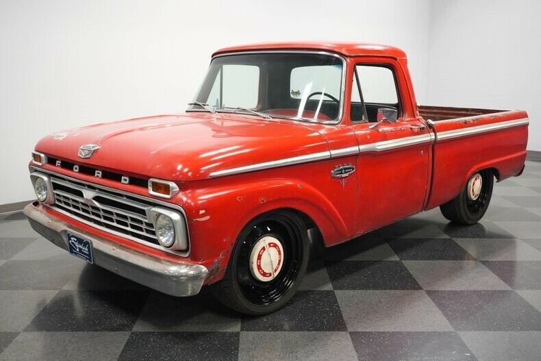 1966 Red Ford F-100 Pickup Truck