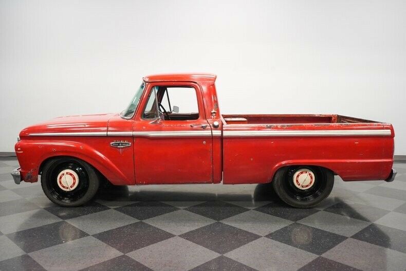 1966 Red Ford F-100 Pickup Truck