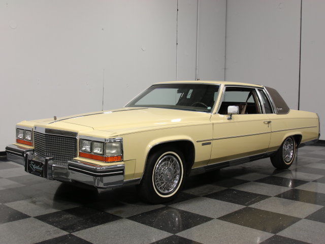 1982 Yellow Cadillac DeVille Coupe