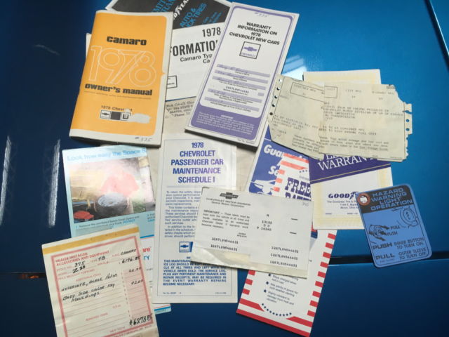 1978 Blue Chevrolet Camaro Coupe