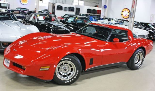 1980 Red Chevrolet Corvette Coupe