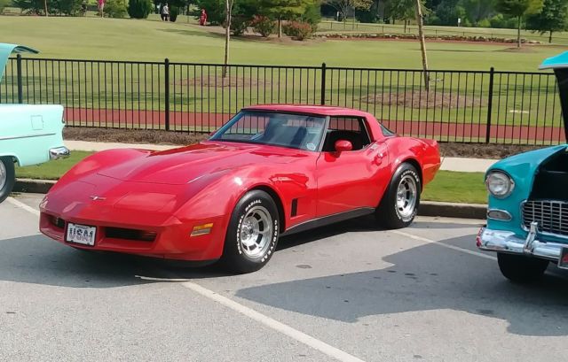 1980 Red Chevrolet Corvette Coupe
