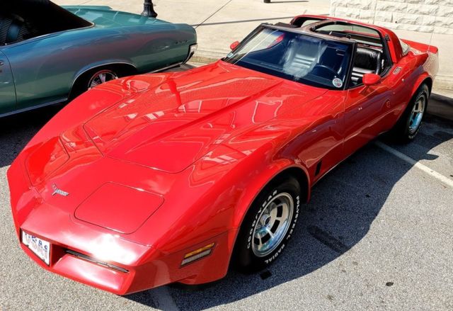 1980 Red Chevrolet Corvette Coupe