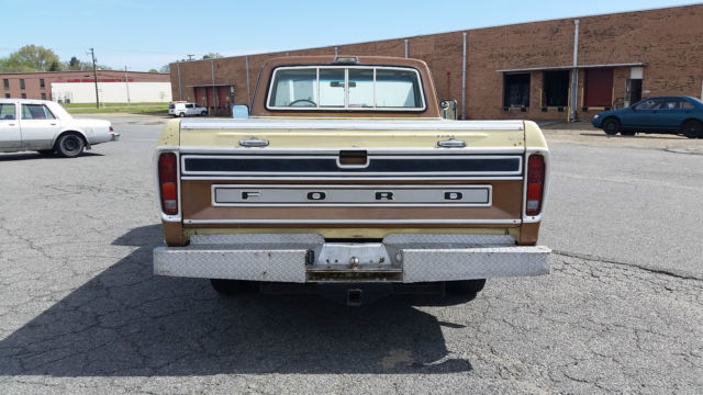 1973 Yellow / Bronze Ford F-100 pickup