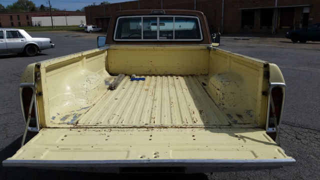 1973 Yellow / Bronze Ford F-100 pickup