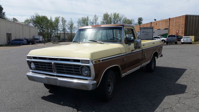 1973 Yellow / Bronze Ford F-100 pickup