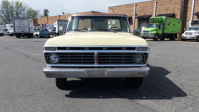 1973 Yellow / Bronze Ford F-100 pickup