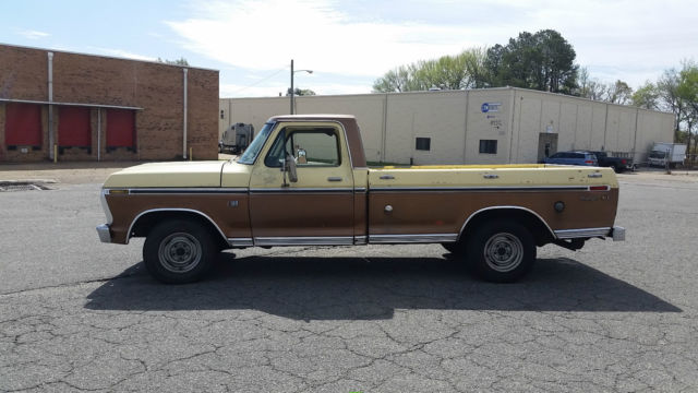 1973 Yellow / Bronze Ford F-100 pickup
