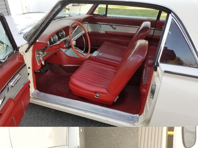 1961 White Ford Thunderbird Coupe
