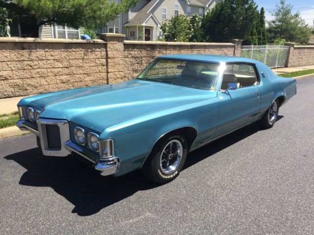 1969 Blue Pontiac Grand Prix Coupe