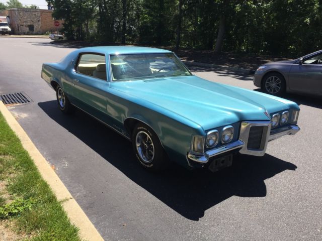 1969 Blue Pontiac Grand Prix Coupe