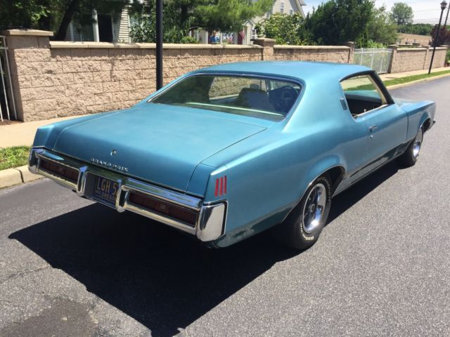 1969 Blue Pontiac Grand Prix Coupe