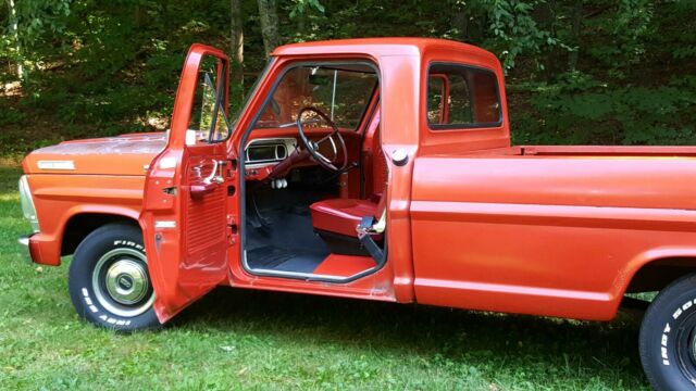 1967 Red Ford F-100 Cab & Chassis