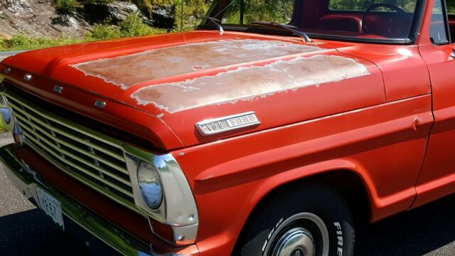 1967 Red Ford F-100 Cab & Chassis