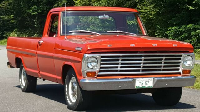 1967 Red Ford F-100 Cab & Chassis