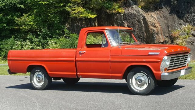 1967 Red Ford F-100 Cab & Chassis