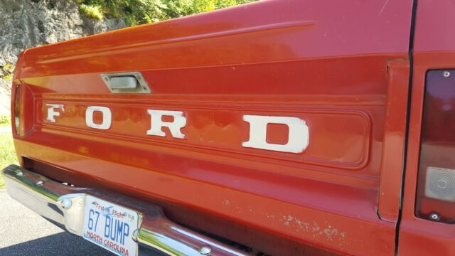 1967 Red Ford F-100 Cab & Chassis