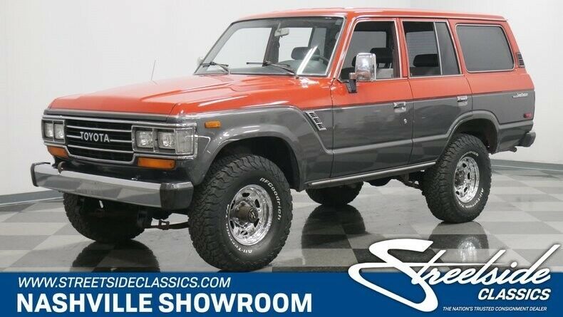 1990 Red Toyota Land Cruiser SUV