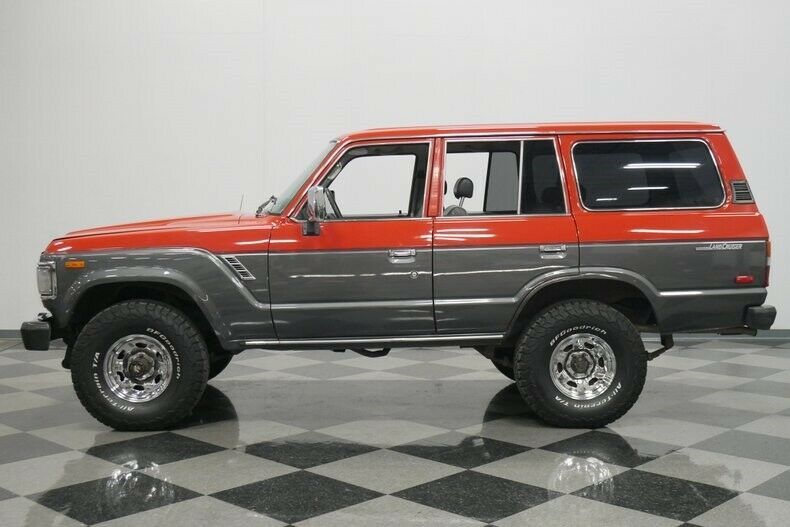 1990 Red Toyota Land Cruiser SUV