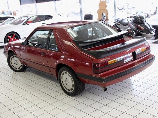 1984 Red Ford Mustang Hatchback