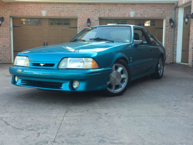 1993 Teal Ford Mustang Coupe